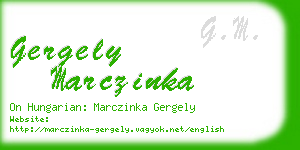 gergely marczinka business card